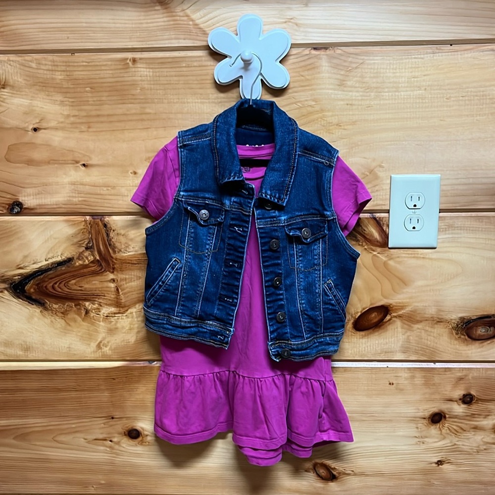 EUC Girls Tunic & Jean Jacket 7/8